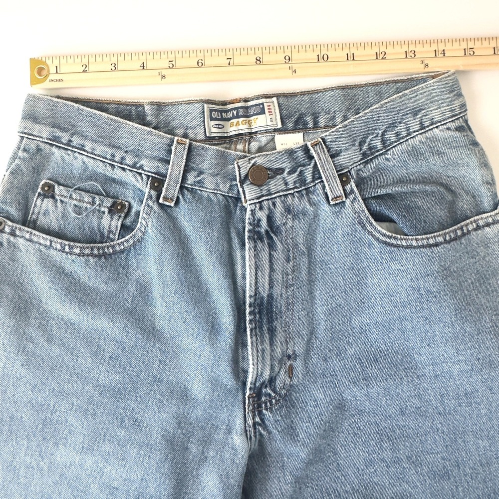 Vintage 90s Old Navy Baggy Jeans  - 100%‎ Cotton - W31 L32 - Picture 4 of 11